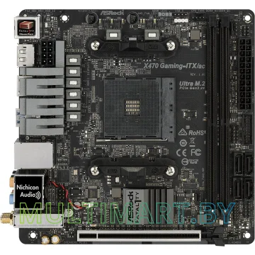 Материнская плата ASRock X470 GAMING-ITX/AC